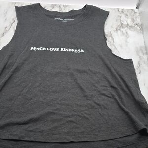 Spiritual Gangster Charcoal Muscle Crop Tee